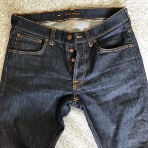 Nudie Jeans Tilted Tor Dry Pure Navy Organic Slim